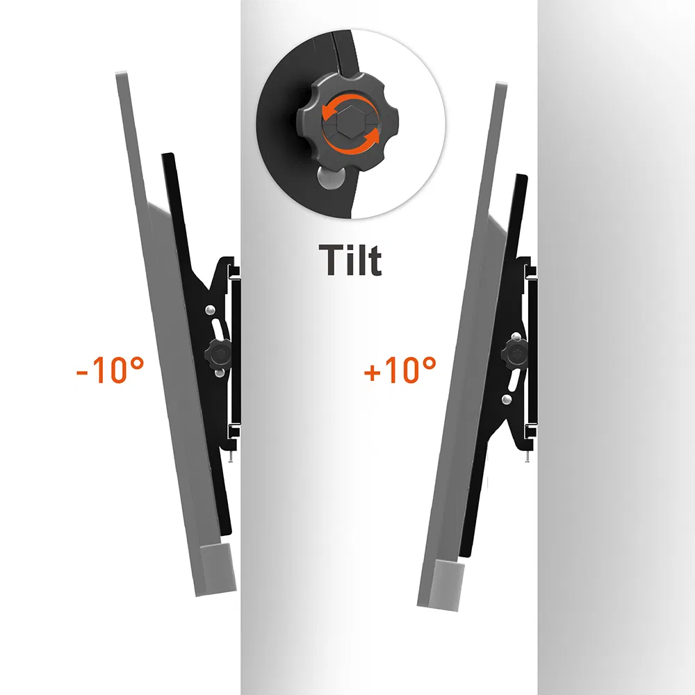 Наклонный кронштейн для ТВ с пузырьковым уровнем