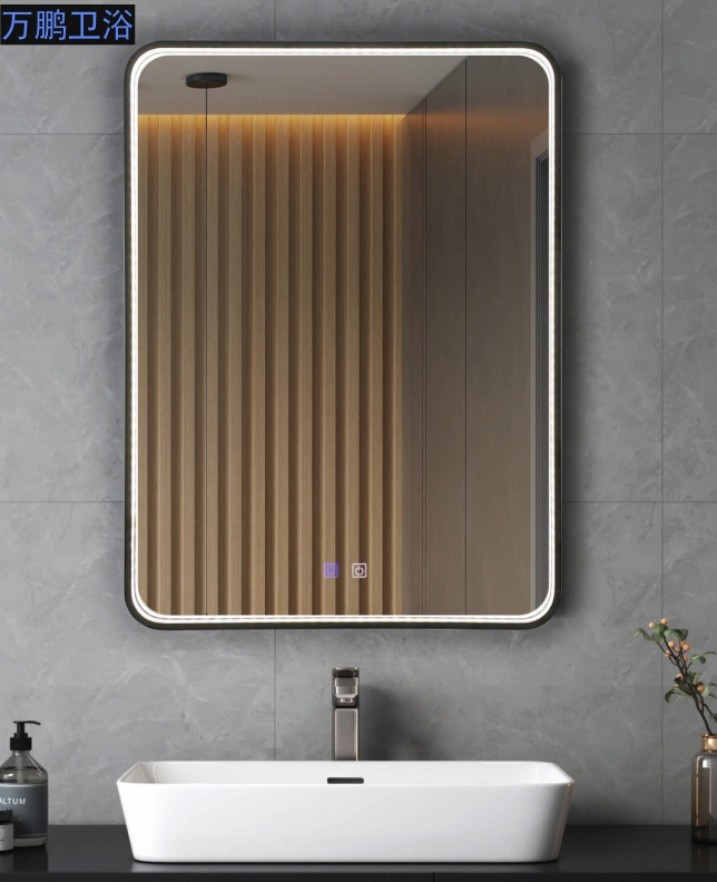 5/4mm Frame Frameless Smart LED Glass Mirrors for Hotel Home Decoration