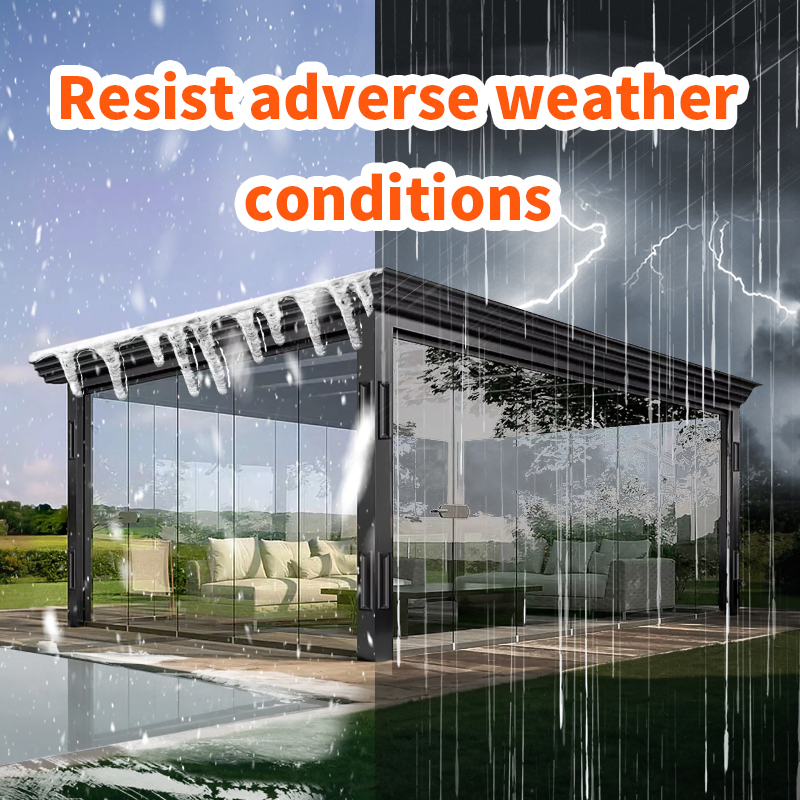 Sunshade Louvered Roof Aluminum Waterproof Outdoor Pool Garden Gazebo Bioclimatic Pergola