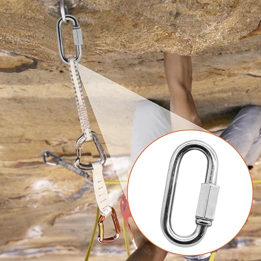 Heavy Duty Quick Threaded Chain Links in 304 Stainless Steel