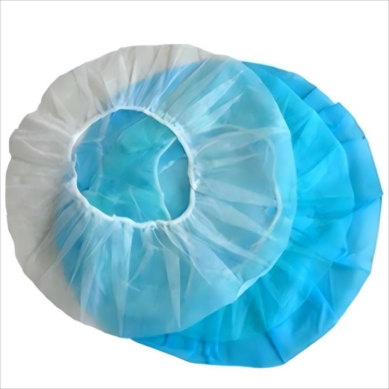 White Color Single Use Disposable Non Woven Working Hat Bouffant Cap
