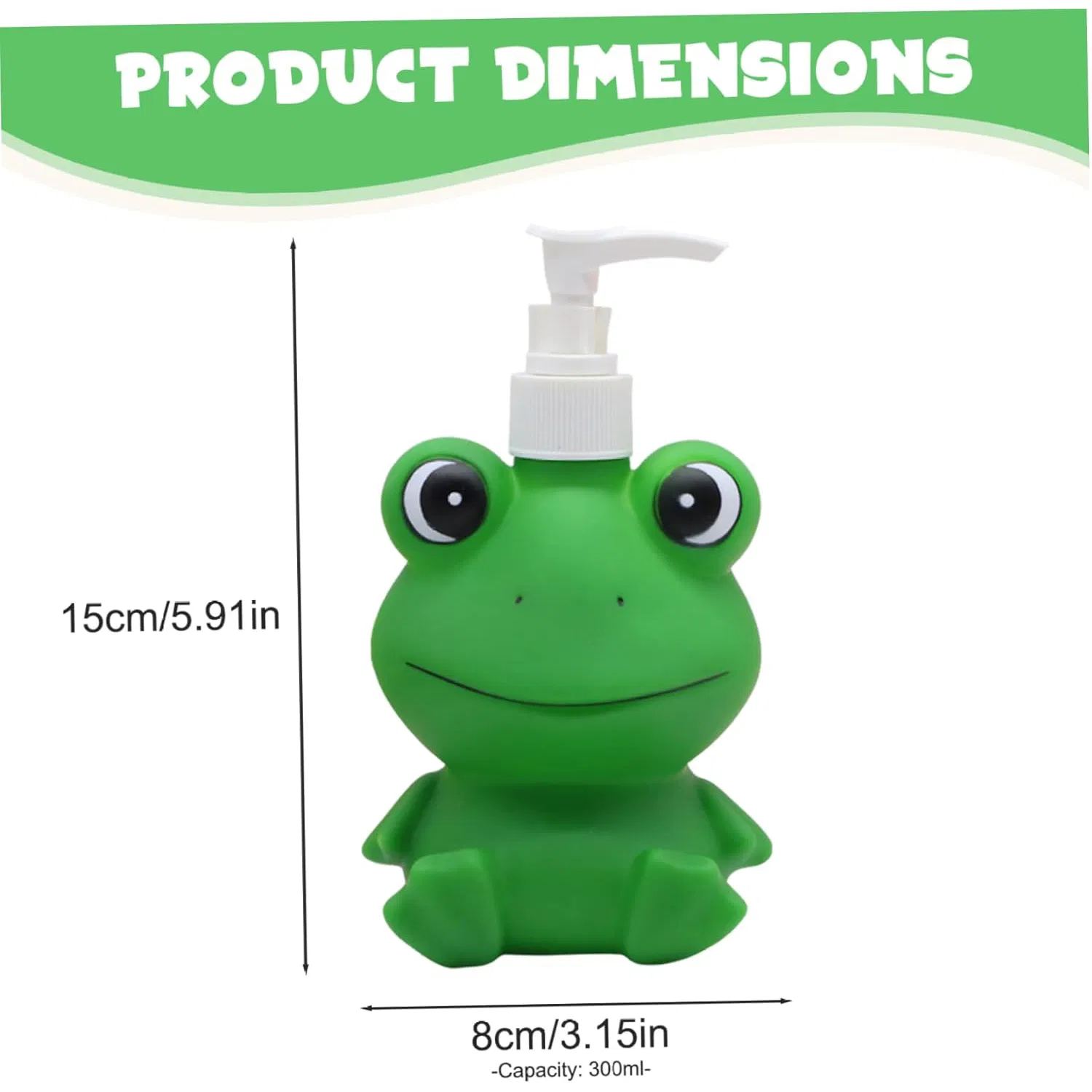 300ml Cute Refillable Kids Soap Shampoo Dispenser with Pump