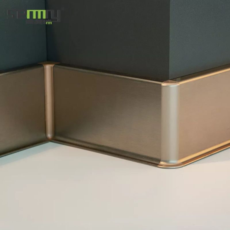 Tile Aluminium Skirting Base Board Golden Aluminum Baseboard Floor Baseboard Aluminium Skirting Baseboard Aluminum Floor Skirting