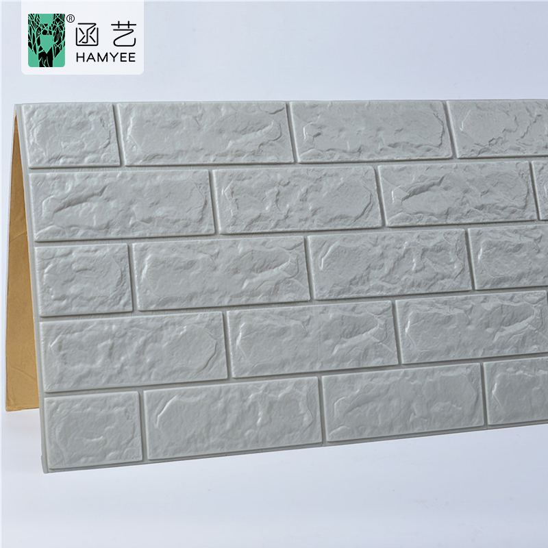 Waterproof and Soundproof PVC Wall Paper Soft Foam 3D Wallpaper
