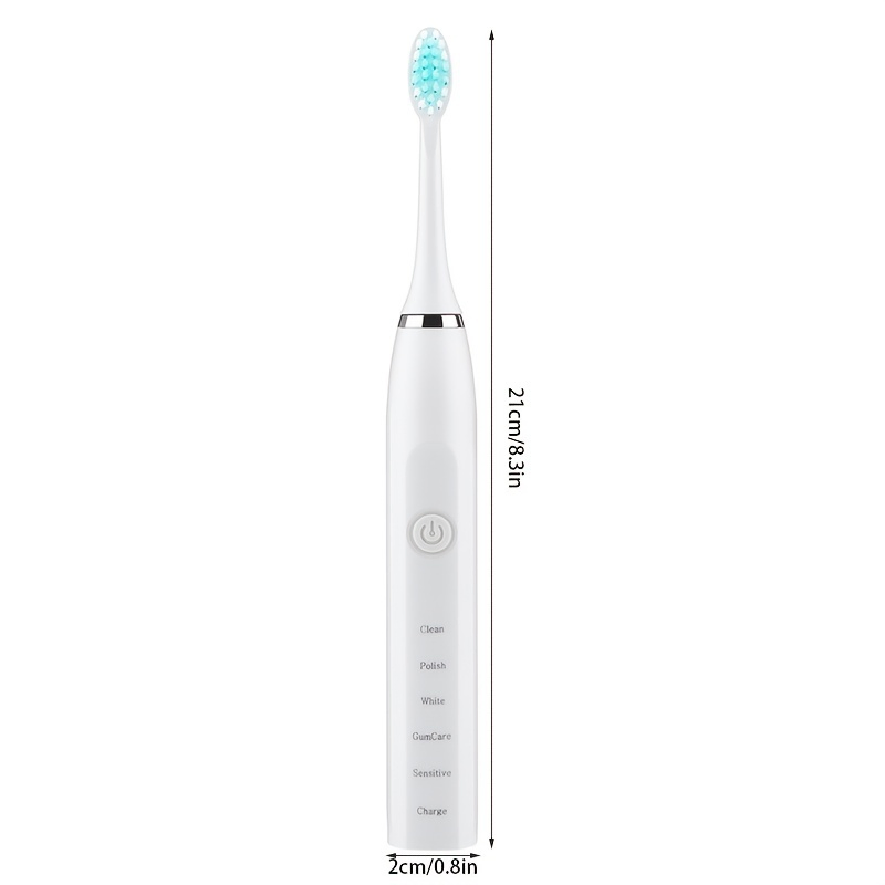 Wireless Fast USB Charging Waterproof Silicone Electric Toothbrush