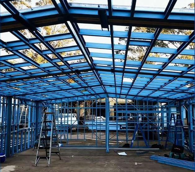 Prefabricated Prefab Modular Metal Steel Frame Structure Construction Warehouse Building