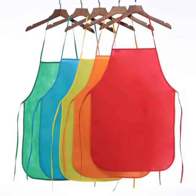 Wholesale Disposable Non-Woven Apron Customized Advertising Logo Bib