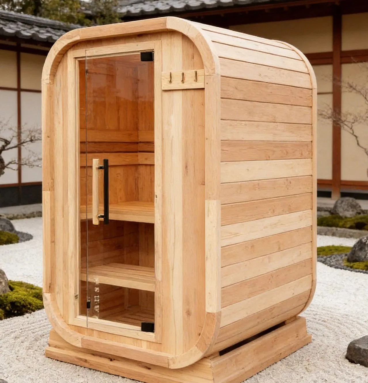 Сауна-бочка деревянная для дома и дачи
