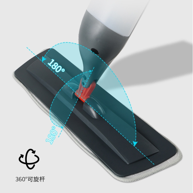 Large Capacity Flat Spray Mop, Water Spray Mop with 3 Clothes