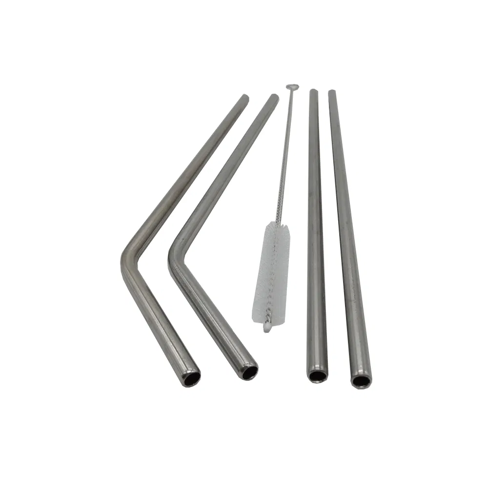 Stainless Straws Set of 4 Reusable Drinking Straw