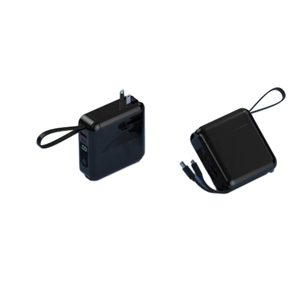 Пауэрбанк 20000 мАч с быстрой зарядкой и встроенным адаптером