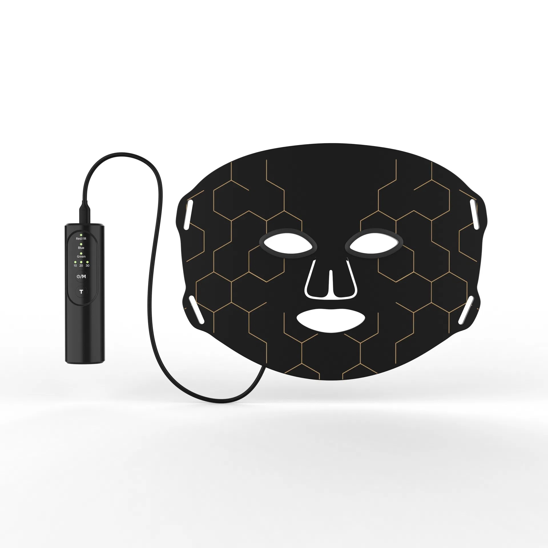 Photon Rejuvenation Facial Mask Device Red Blue Infrared Green Multi-Color Light Silicone LED Light Therapy Beauty Mask