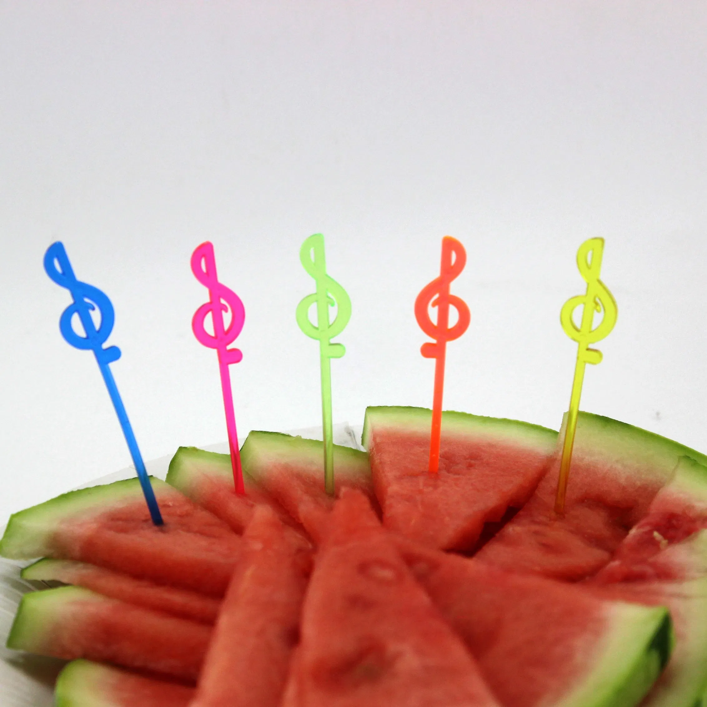 Fun and Whimsical Cartoon Music Forks for Fruit Serving