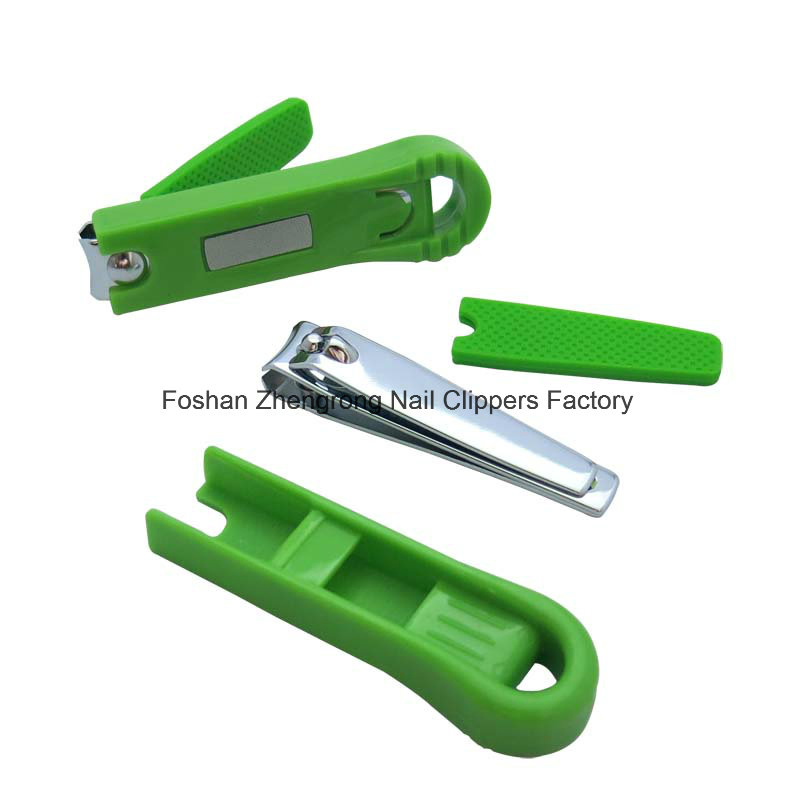 Magic Carbon Steel Middle Nail Clippers with Silicone Cover & Catcher (608S-10R)