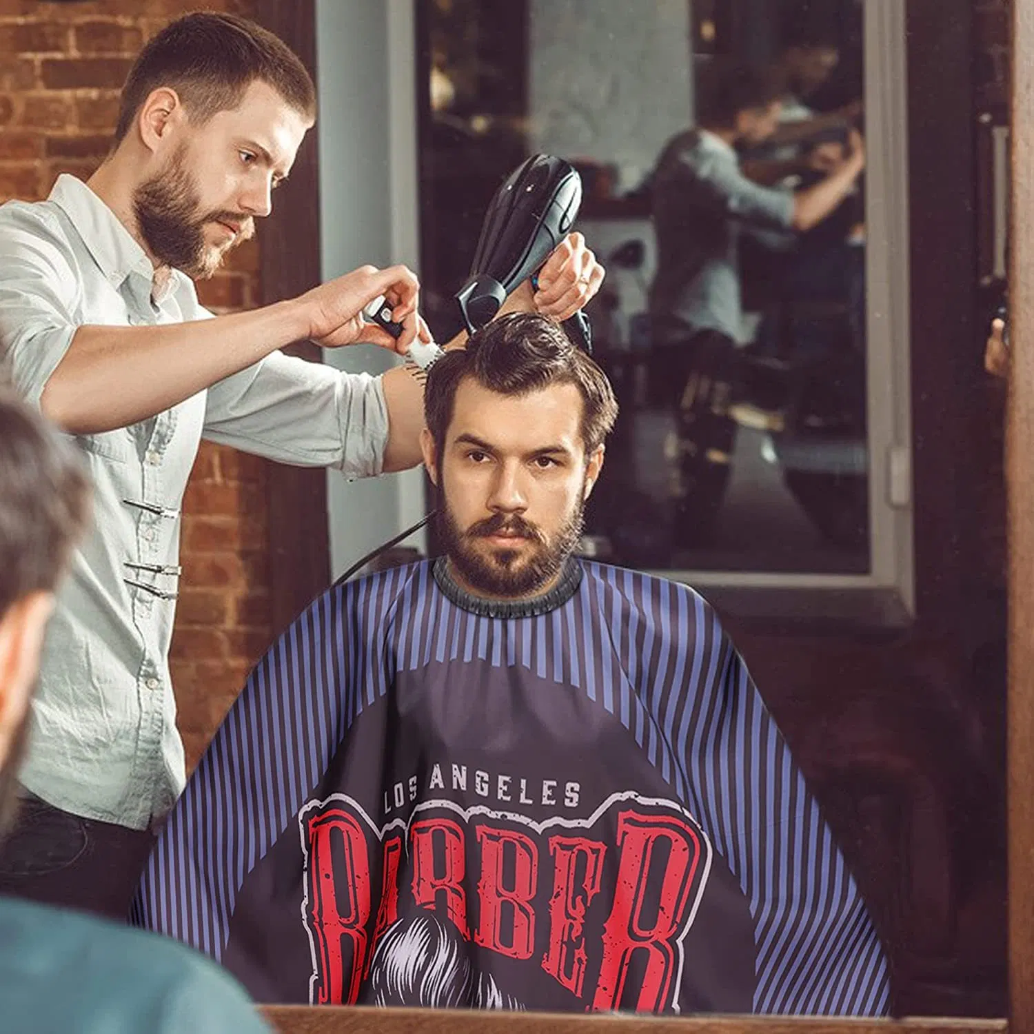 Barbershop Waterproof Haircut Cloth Salon Barber Cape Hairdresser Apron Gown