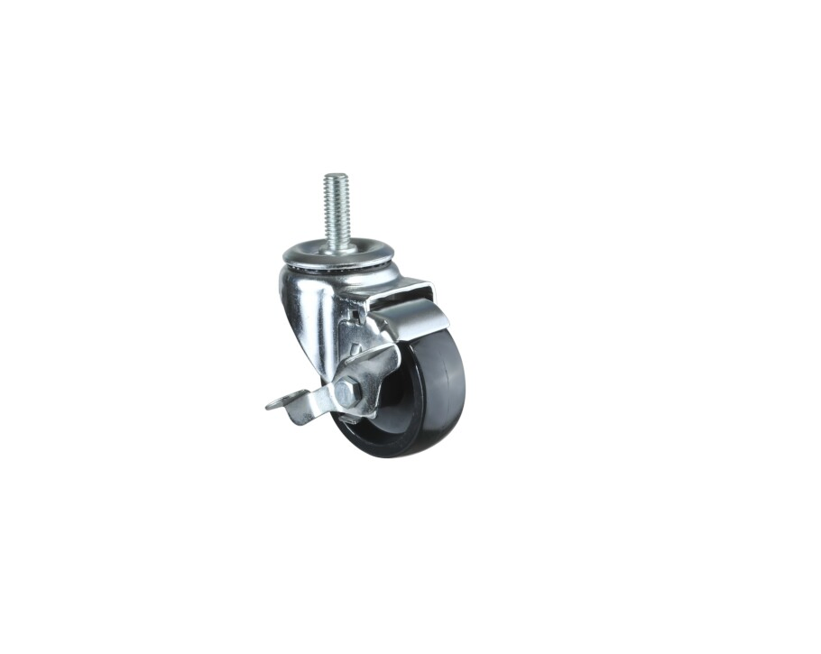 Factory Price for 125mm Industrial Thread Stem Medium Duty Castor Wheel with Brake