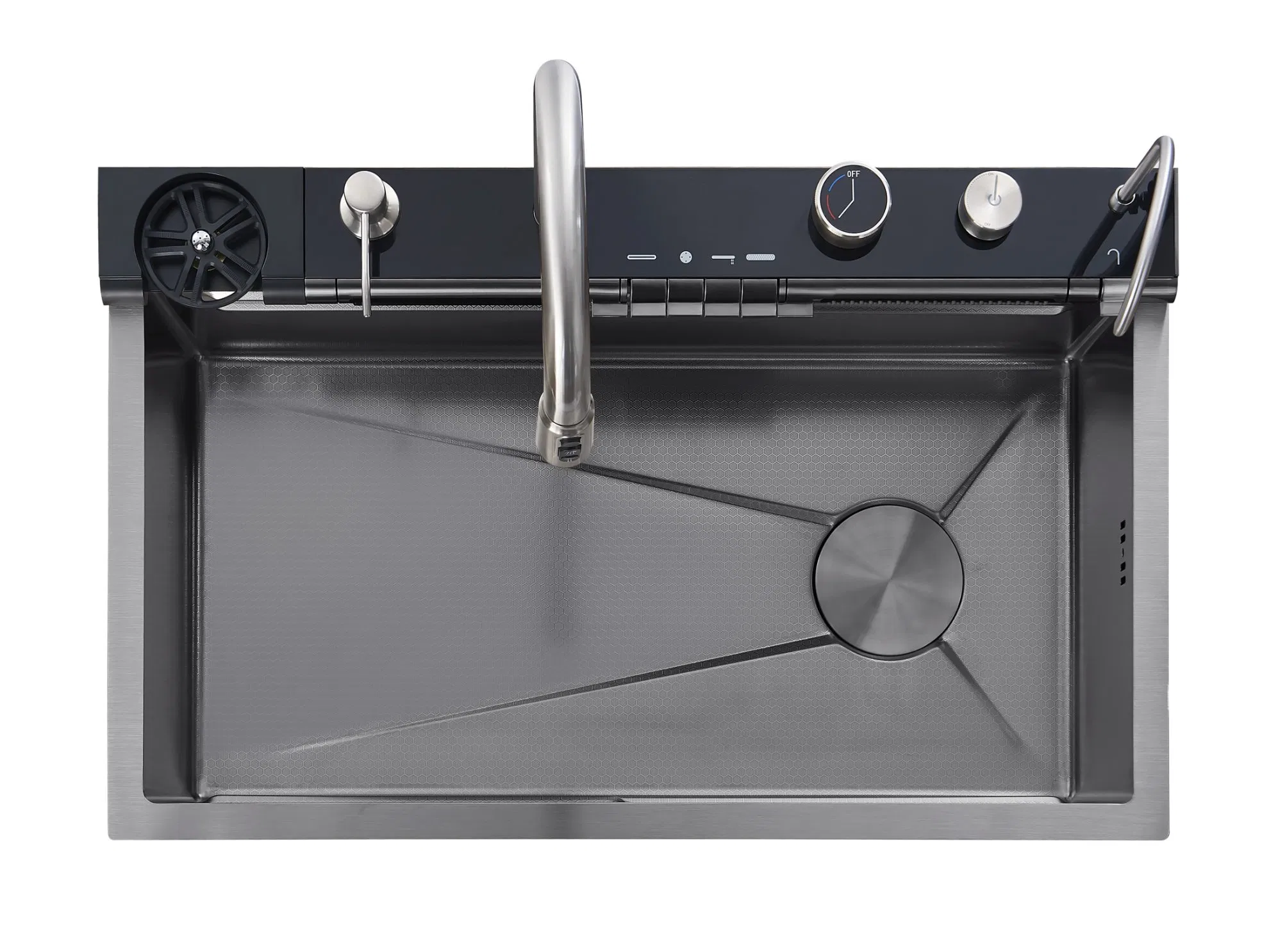 Premium Kitchen Sink High Quality Stainless Steel Sink Digital Waterfall Faucet