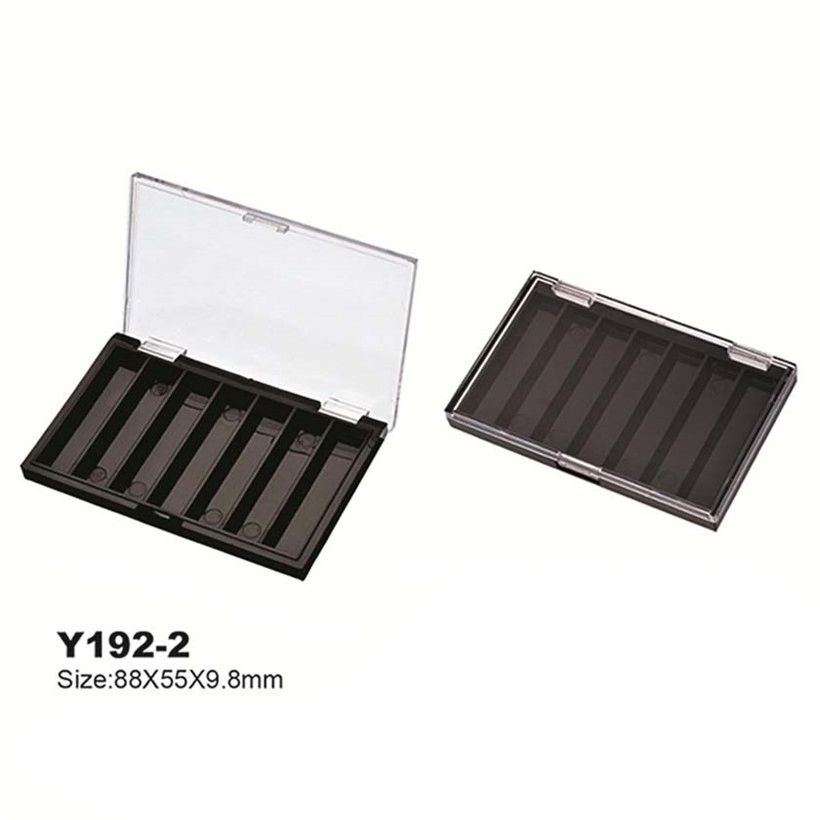 Plastic Eyeshadow Palette Eyelash Case Compact Box Cosmetic Packaging Y192-4