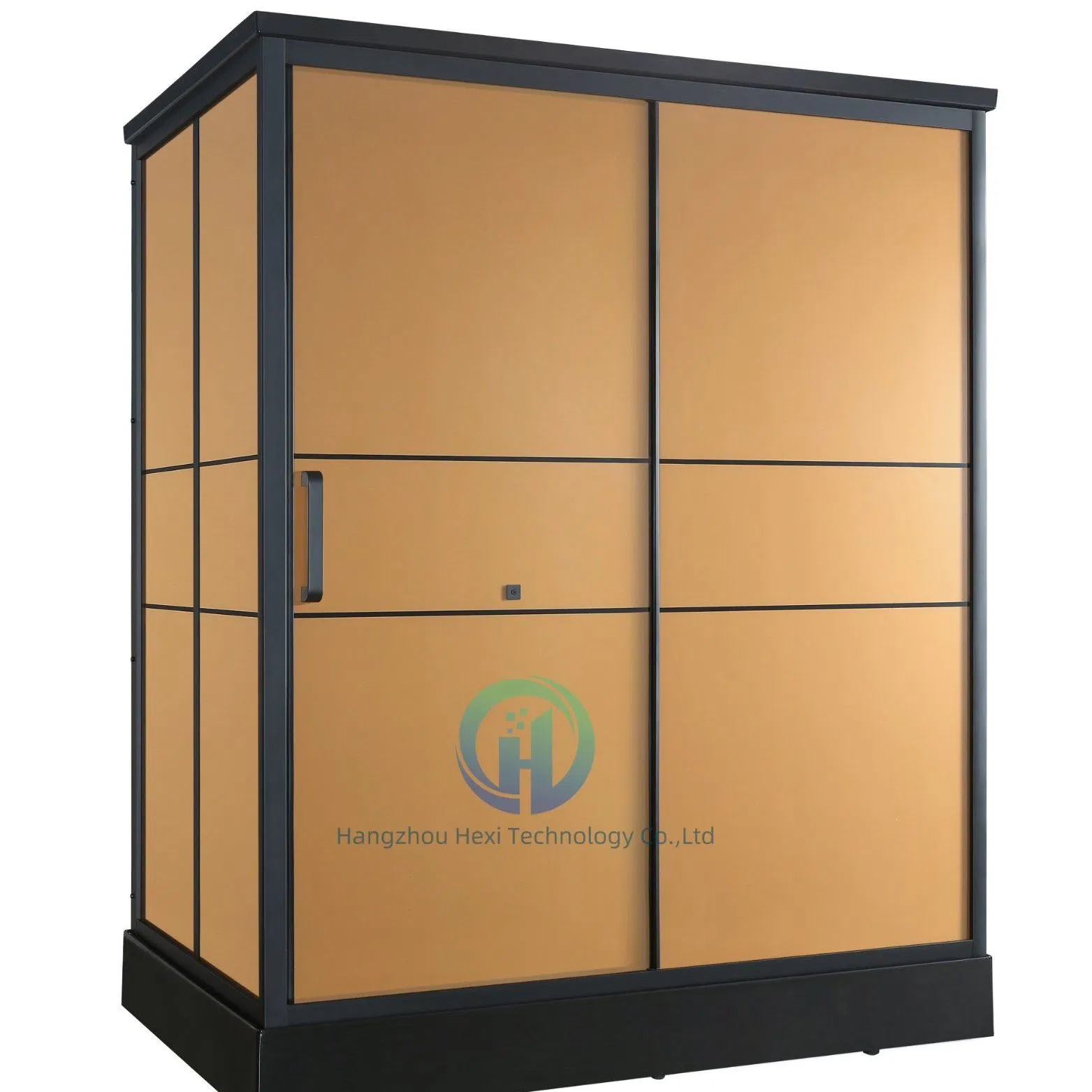 Stylish Steam Shower Room with Integrated Toilet and Sink