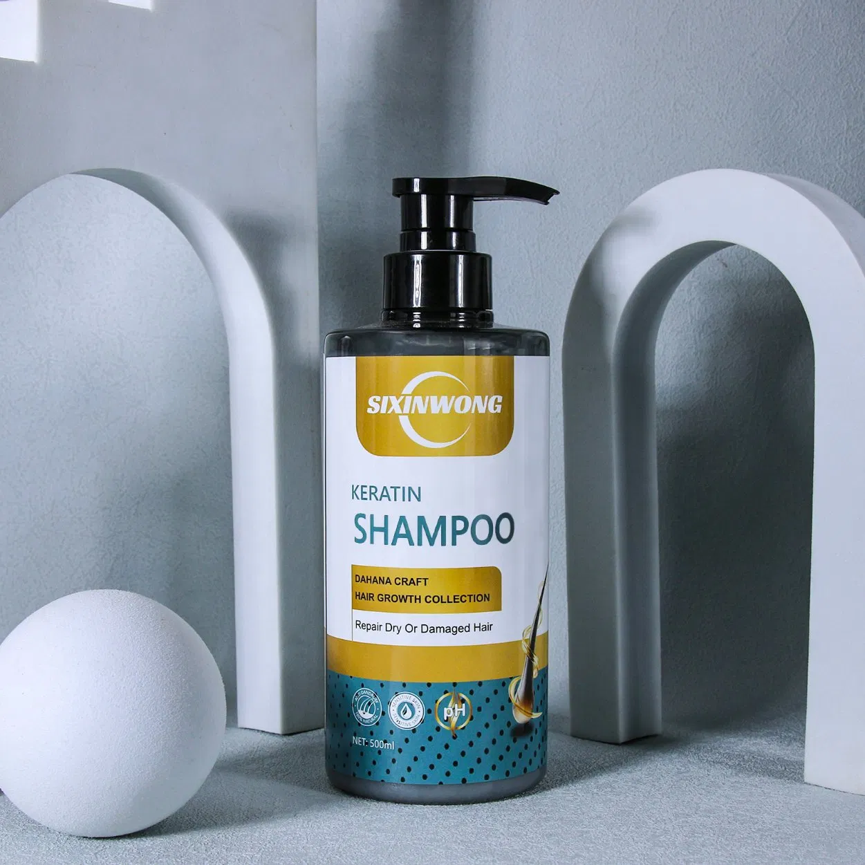 Beauty Hair Care Cosmetics Deep Moisturizing Repair Scalp Hair Keratin Shampoo