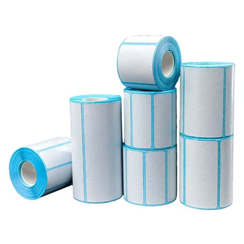 Customizable White Three-Proof Thermal Self-Adhesive Label Paper Roll for Supermarket