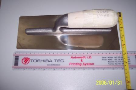 Italy Model Fine Plastic Wood Copy Handle Stainless Round Conor Bricklaying Trowels