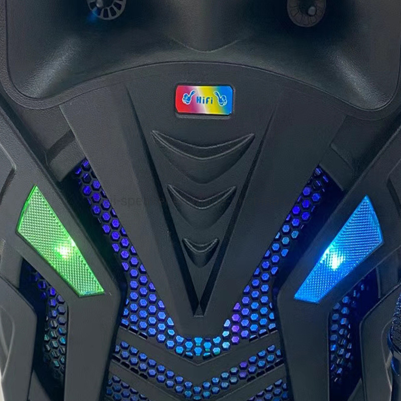 12inch Trolley Speaker Bluetooth Wireless Speaker Box with LED Lights