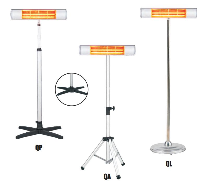 Infrared Heating Lamp Electric Indoor Outdoor Patio Heater Infrared Carbon Tube Heater Quartz Heating Tube Heater for Heating