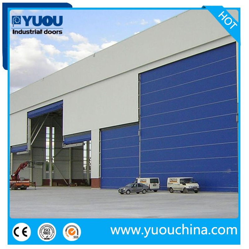 China Manufacture Large Size Folding Lifting up PVC Fabric Roll up Hangar Mega Doors