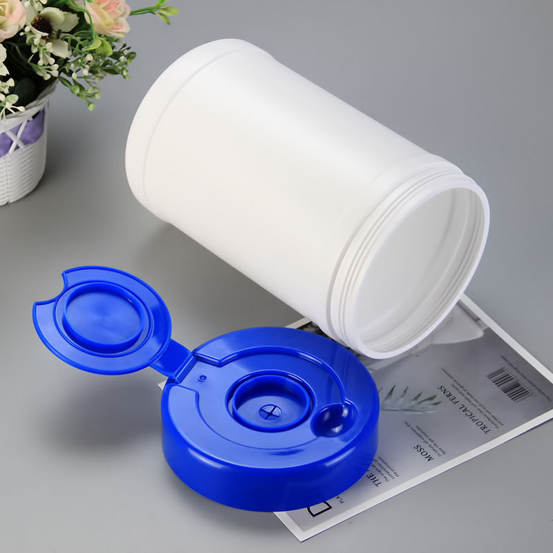 SJ HDPE Automatic Closed Empty Bucket Dry Wet Wipes Tissue Plastic Container Non woven Canister