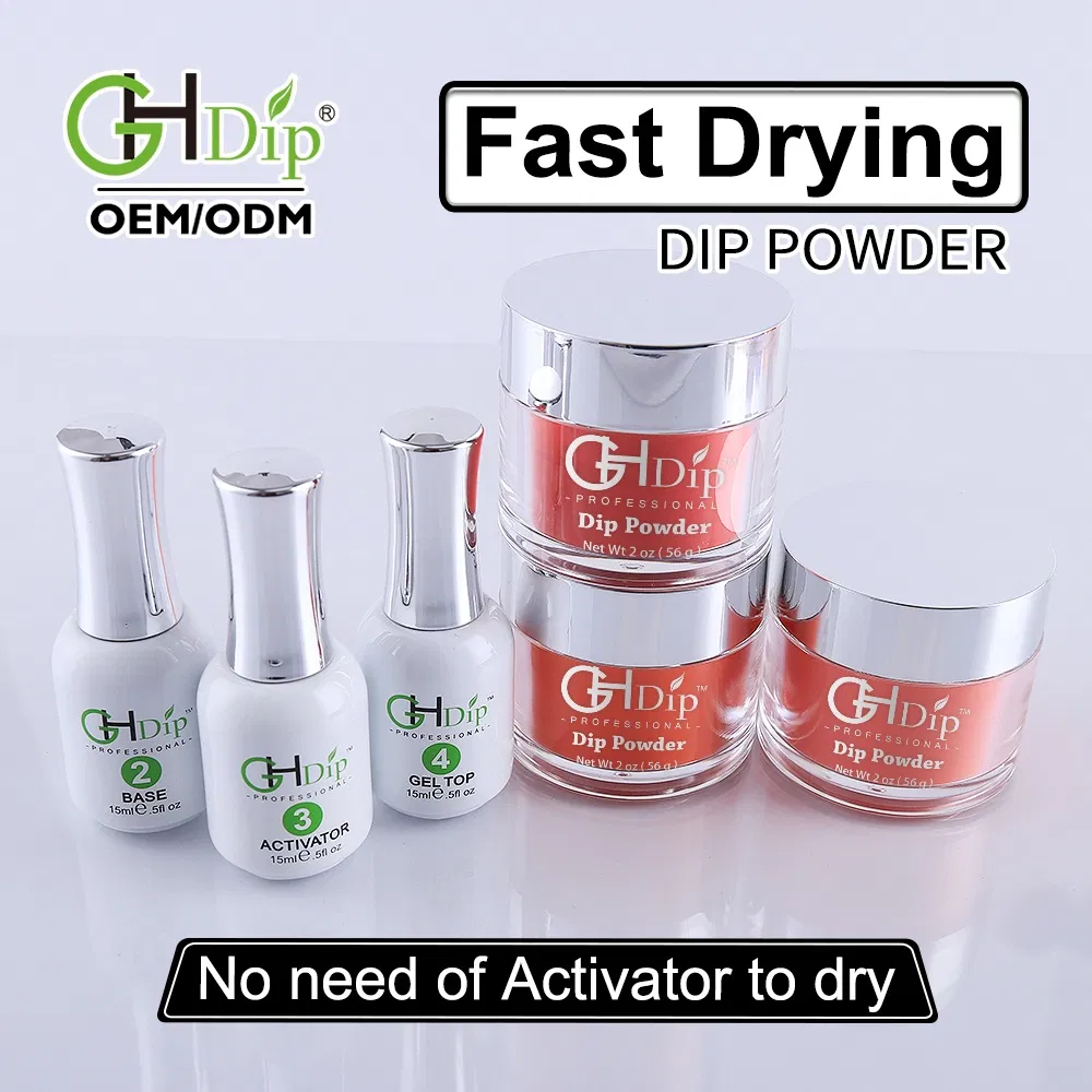 Custom Private Label 2000 Colors Fast Drying Nail Dipping Powder