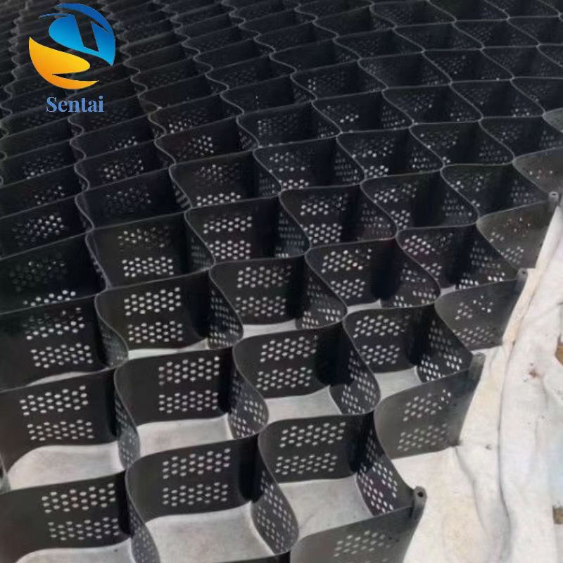 Plastic Honeycomb Geogrid Chamber, Slope Protection Honeycomb Restraint System Geogrid Chamber, Ultrasonic Welding