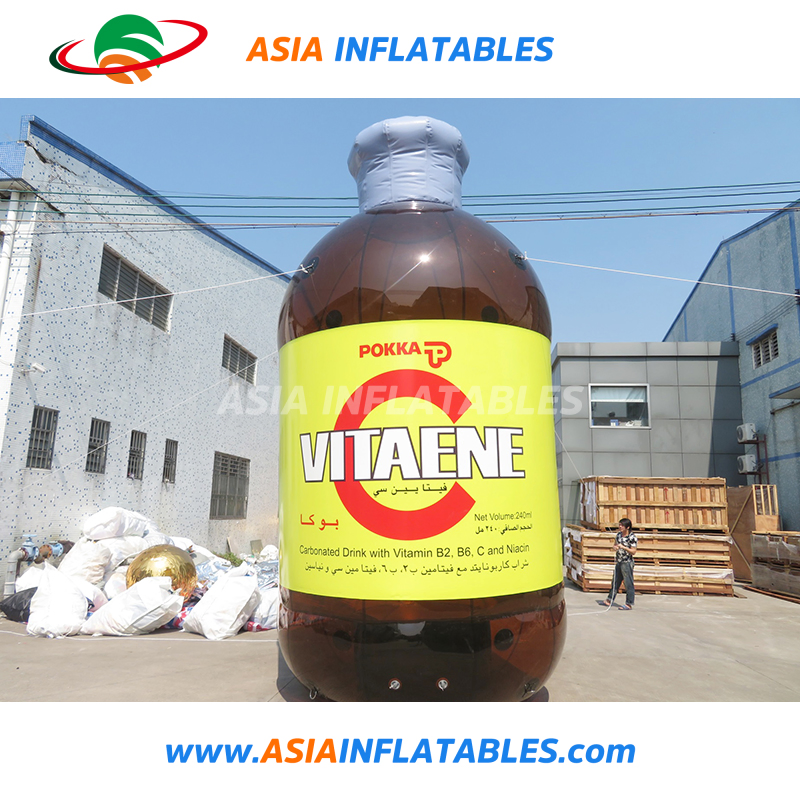 Inflatable Advertising Can, Inflatable Bottle for Advertising with Digital Printing