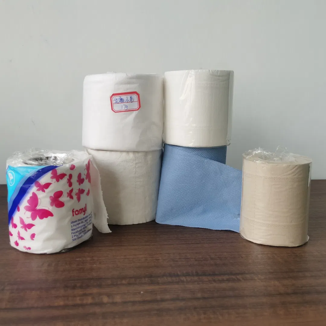 Premium Soft Biodegradable Virgin Unscented Embossing 1/2/3/4 Ply Large Roll Toilet Bath Paper Core Tissue