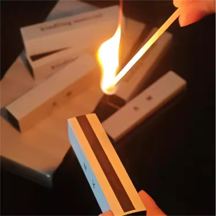 Wooden Bulk Sales Matchbox Customized Match Boxes Luxury Custom Logo Color Matches Long Pole Matchbox