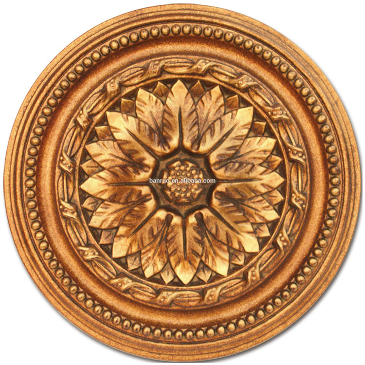 Banruo 3D Ceiling Tiles Medallion Panel for Indoor Decoration