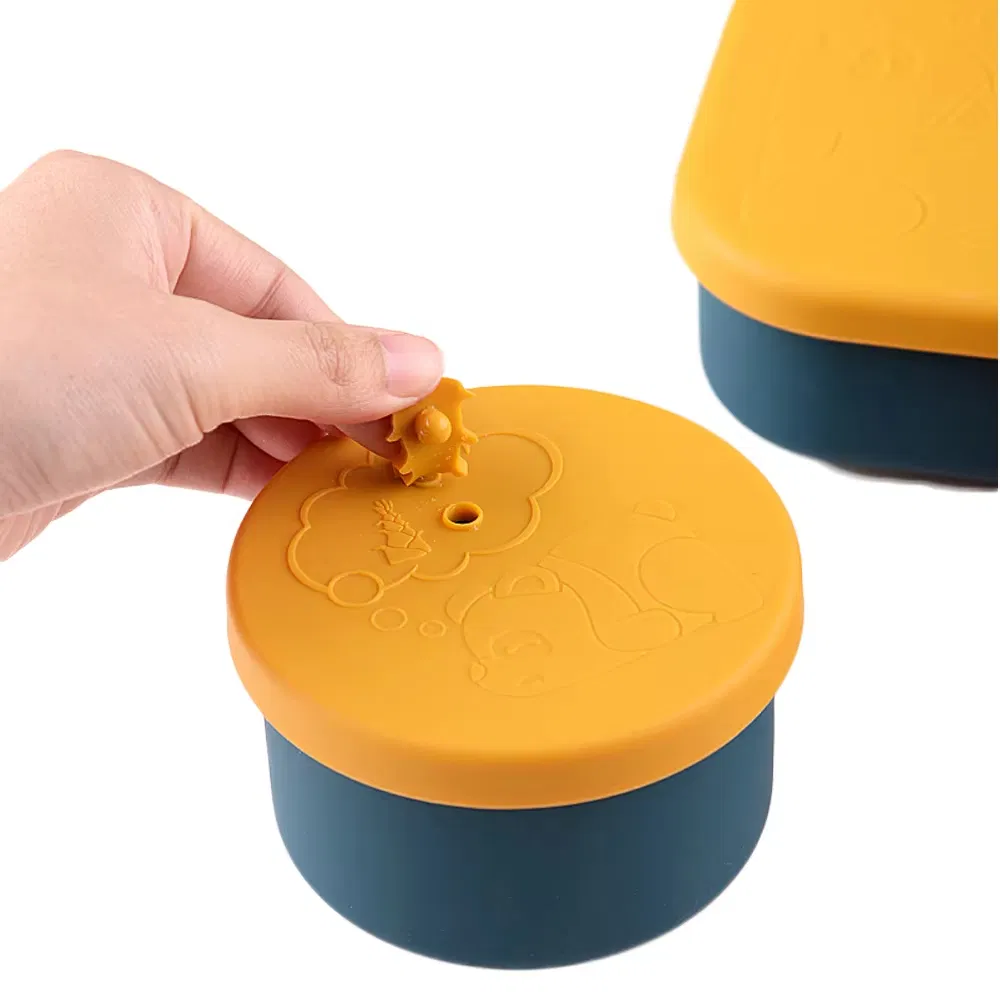 Rectangle Silicone Travel Containers Silicone Container Leak Proof Food Storage Bento Lunch Box