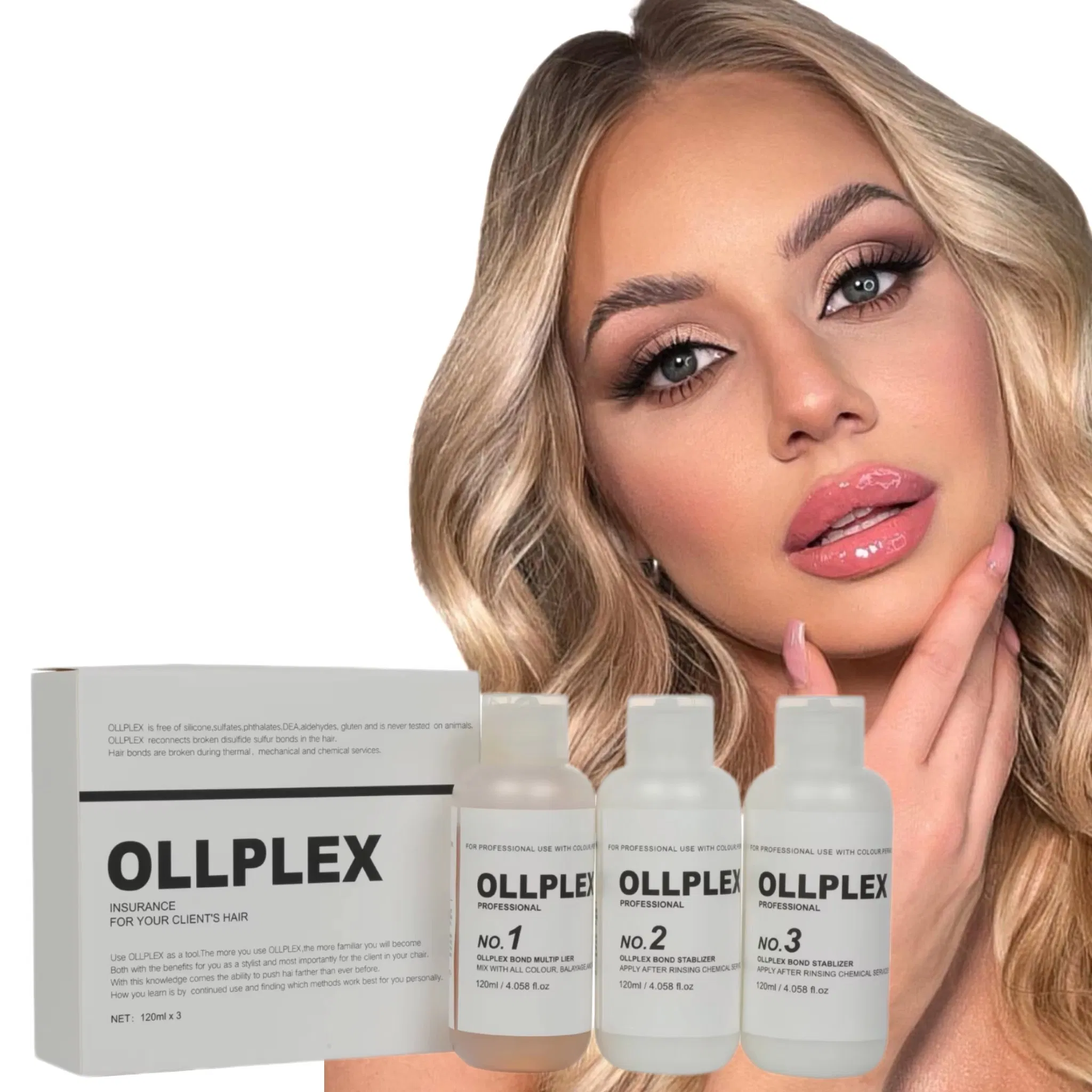 Ollplex No. 1 2 3 Binder Repair Bonds Fluffy 360 Ml Refreshing Long Lasting Salon Use Repairing Treatment