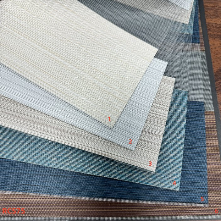 Zebra Roller Blind Combi Shade Plain Fabric Zebra Roller Shade