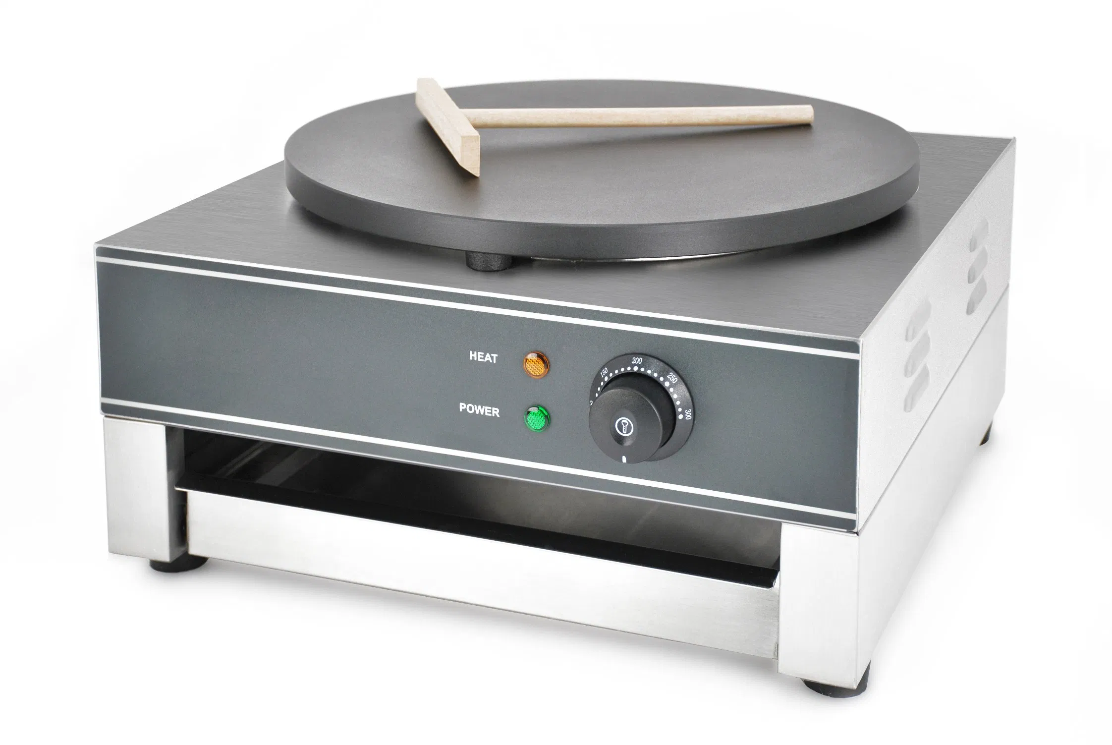 Electric Crepe Maker with Temperature Control Batter Spreader