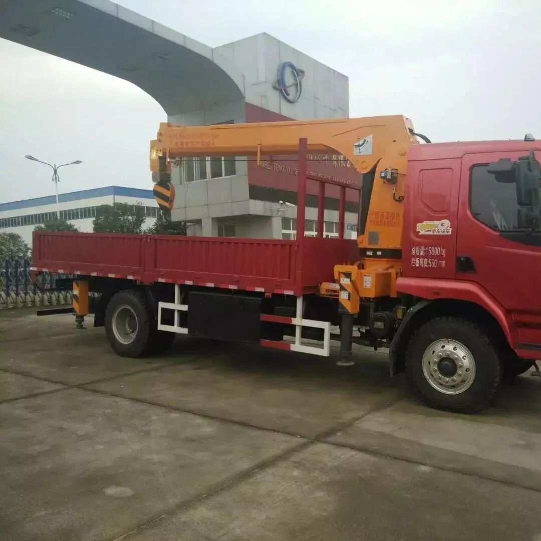 Truck Mounted Crane 8-Ton Jiangwei Straight Arm Truck Crane Equipped with a 150 Meter Steel Wire Rope