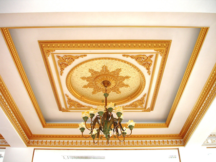 Banruo New Design Square Ceiling Electroplated Silver Antique Art Lamp Pool