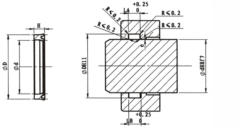 Impact Resistance Ky-D Type Piston Rod (Shaft) Seal