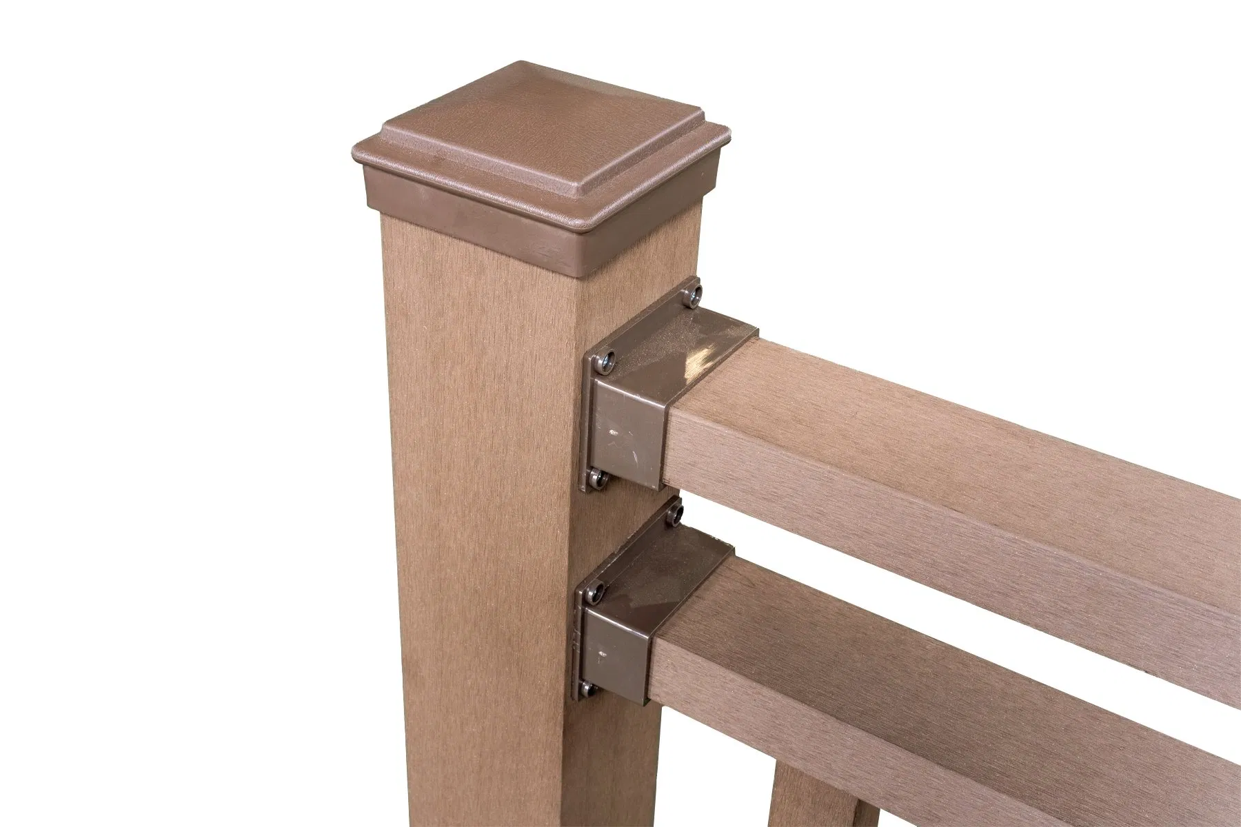 Wholesale 100% Recyclable WPC Railing Fade Resistant Anti-Crack Waterproof Outdoor WPC Handrail