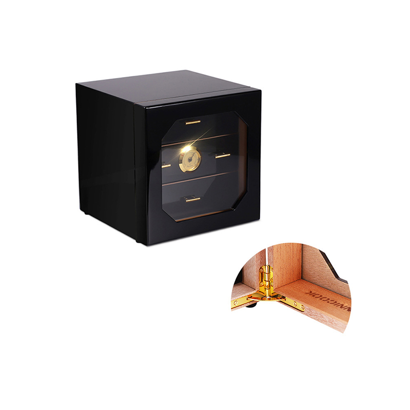 Cabinet LED Hygrometer Bacchus Tray Humidity Nottingham Thermostat Wall Book Shaped Lacquer Humidors Cases Cigar Humidor