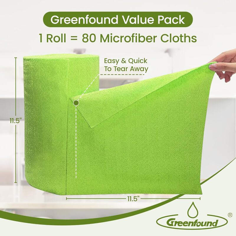 Lint-Free Microfiber Cleaning Towels for Home and Kitchen