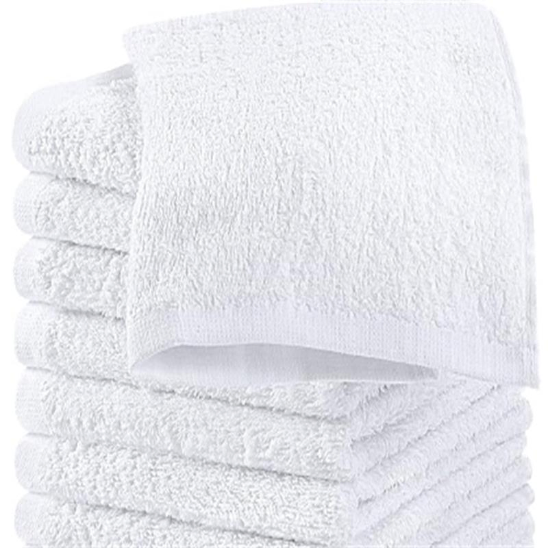 100% Cotton Hand Towel for Bathroom White Towels