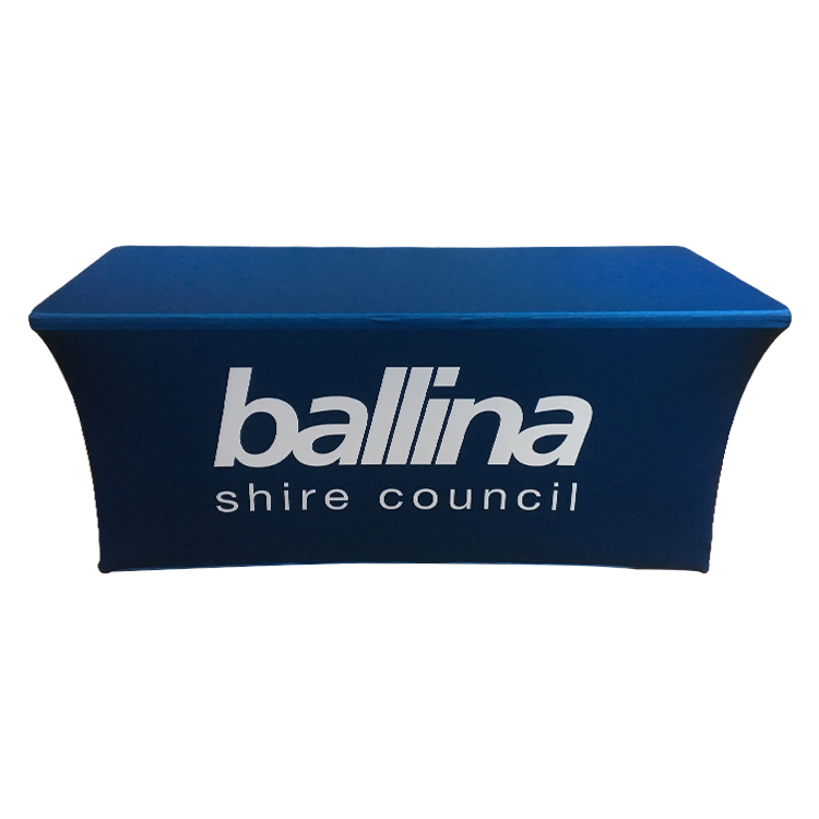 Custom Printed Table Cloth Throw 6FT Stretch Table Cover