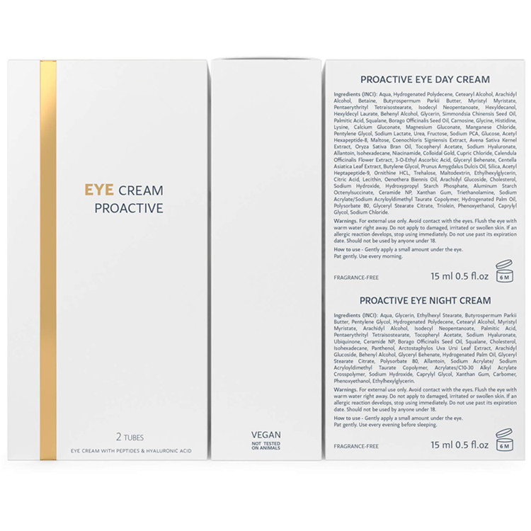 Custom Eye Cream with Hyaluronic Acid for Day & Night