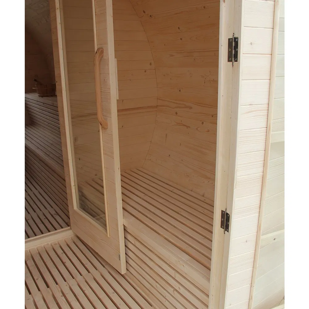 Бочковая сауна Sunrans из массива дерева на 2-6 человек